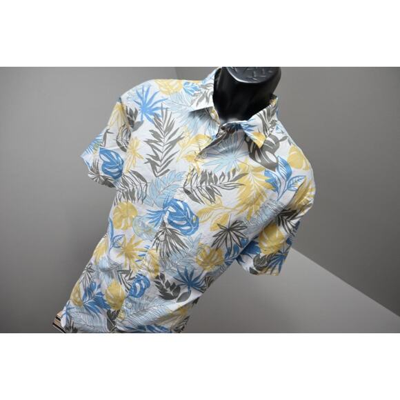 Express Hawaiian Shirt Button Up Floral Casual Short Sleeve Mens Size XL - Picture 4 of 8
